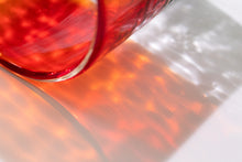 画像をギャラリービューアに読み込む, 残波の夕日 ロックグラス 赤黒