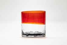 画像をギャラリービューアに読み込む, 残波の夕日 ロックグラス 赤黒