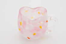 画像をギャラリービューアに読み込む, 花あかり ハート型グラス 取っ手付き