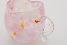 画像をギャラリービューアに読み込む, 花あかり ハート型グラス 取っ手付き