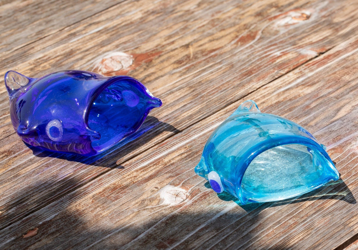 マンタの置物 琉球ガラスの海風 オンラインストア 人気商品 手作り