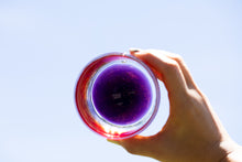 画像をギャラリービューアに読み込む, 残波の夕日 ロックグラス 紫