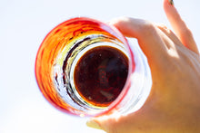 画像をギャラリービューアに読み込む, 残波の夕日 ロックグラス 茶