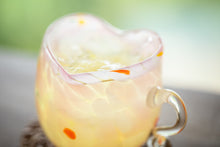 画像をギャラリービューアに読み込む, 花あかり ハート型グラス 取っ手付き