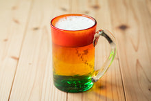 画像をギャラリービューアに読み込む, 残波の夕日 ジョッキ 緑