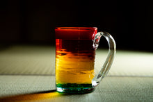 画像をギャラリービューアに読み込む, 残波の夕日 ジョッキ 緑