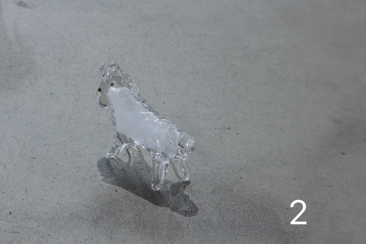 干支の置物 午 白馬（うま）琉球ガラスの海風 オンラインストア 人気