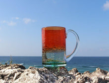 画像をギャラリービューアに読み込む, 残波の夕日(ジョッキ) - RYUKYU GLASS WORKS 海風