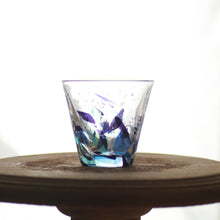 画像をギャラリービューアに読み込む, アクアリーフ 広口グラス ショートサイズ 青