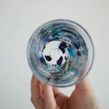 画像をギャラリービューアに読み込む, アクアリーフ 広口グラス ショートサイズ 青