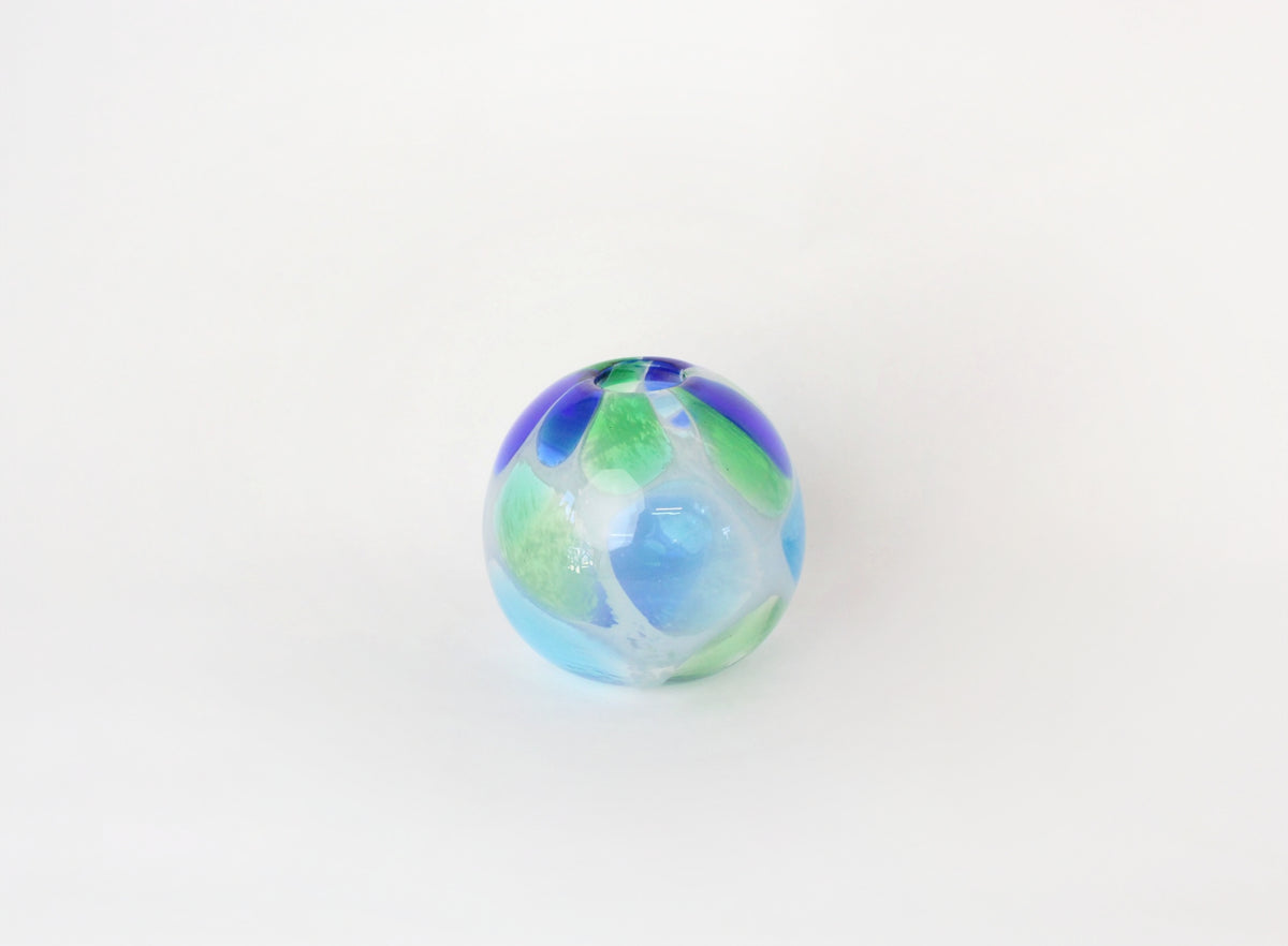 【美品】琉球ガラス 花瓶 ガラスオブジェ ガラス工芸 24cm 美品】琉球ガラス 花瓶 ガラスオブジェ ガラス工芸 24cm