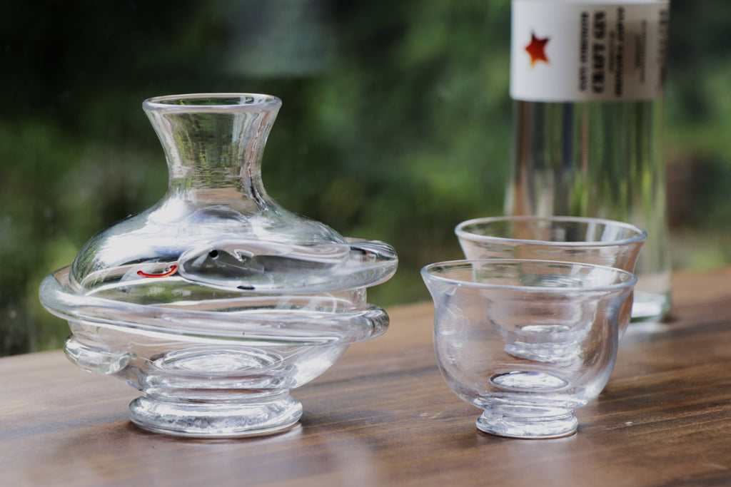 ヘビの酒ボトル / 琉球ガラス【RYUKYU GLASS WORKS 海風】