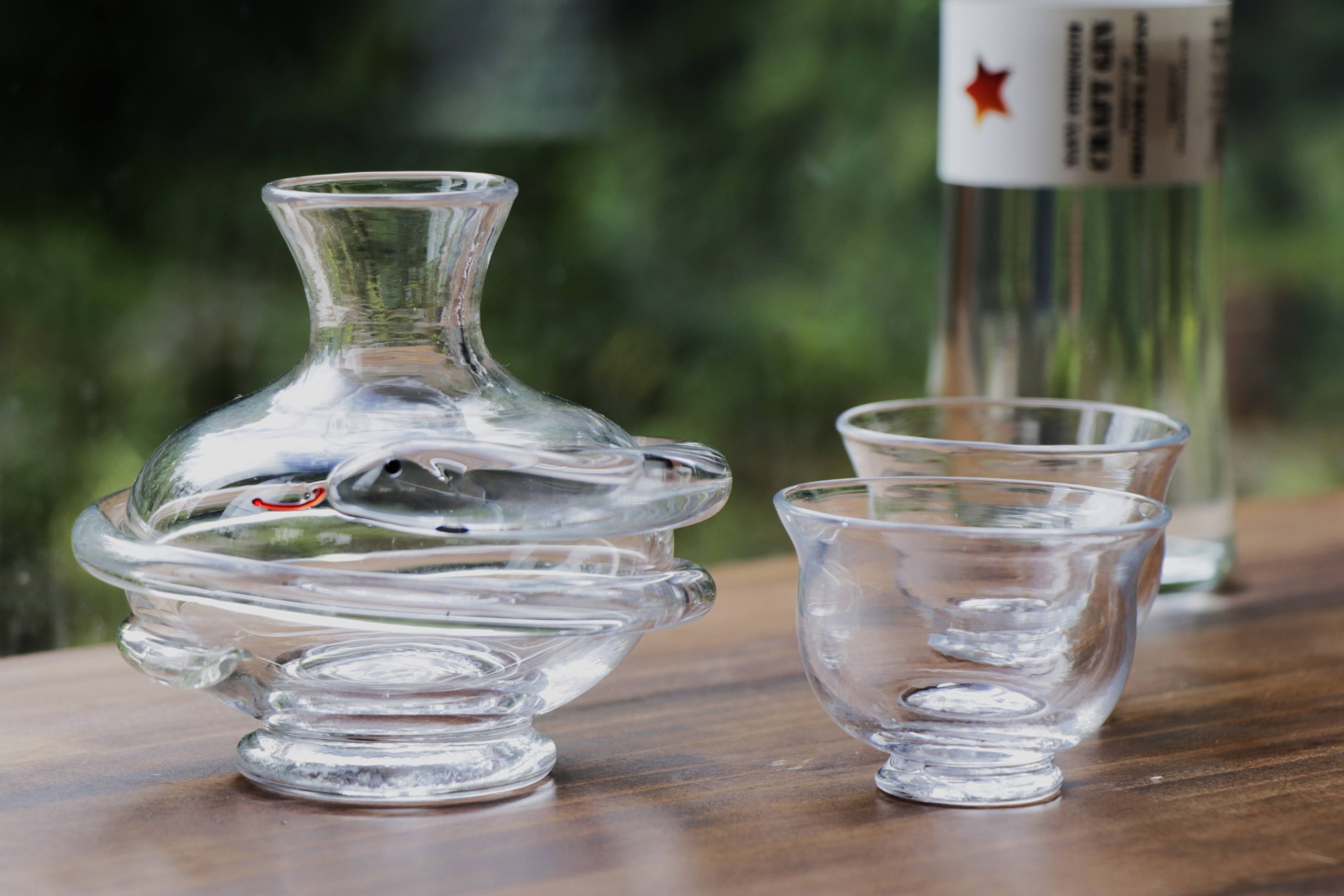 ヘビの酒ボトル / 琉球ガラス【RYUKYU GLASS WORKS 海風】