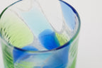 海想 ロックグラス　青