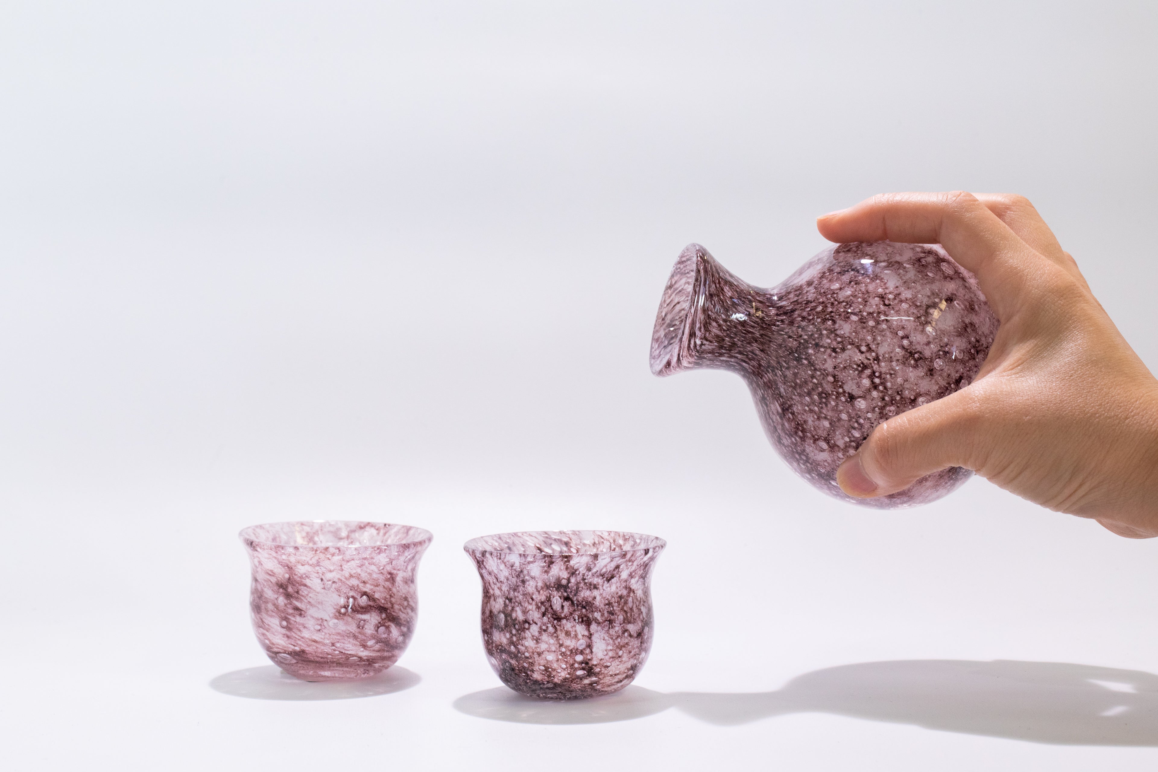 琉球ガラスの海風 香雲 酒器セット オンラインストア 人気商品 手作り