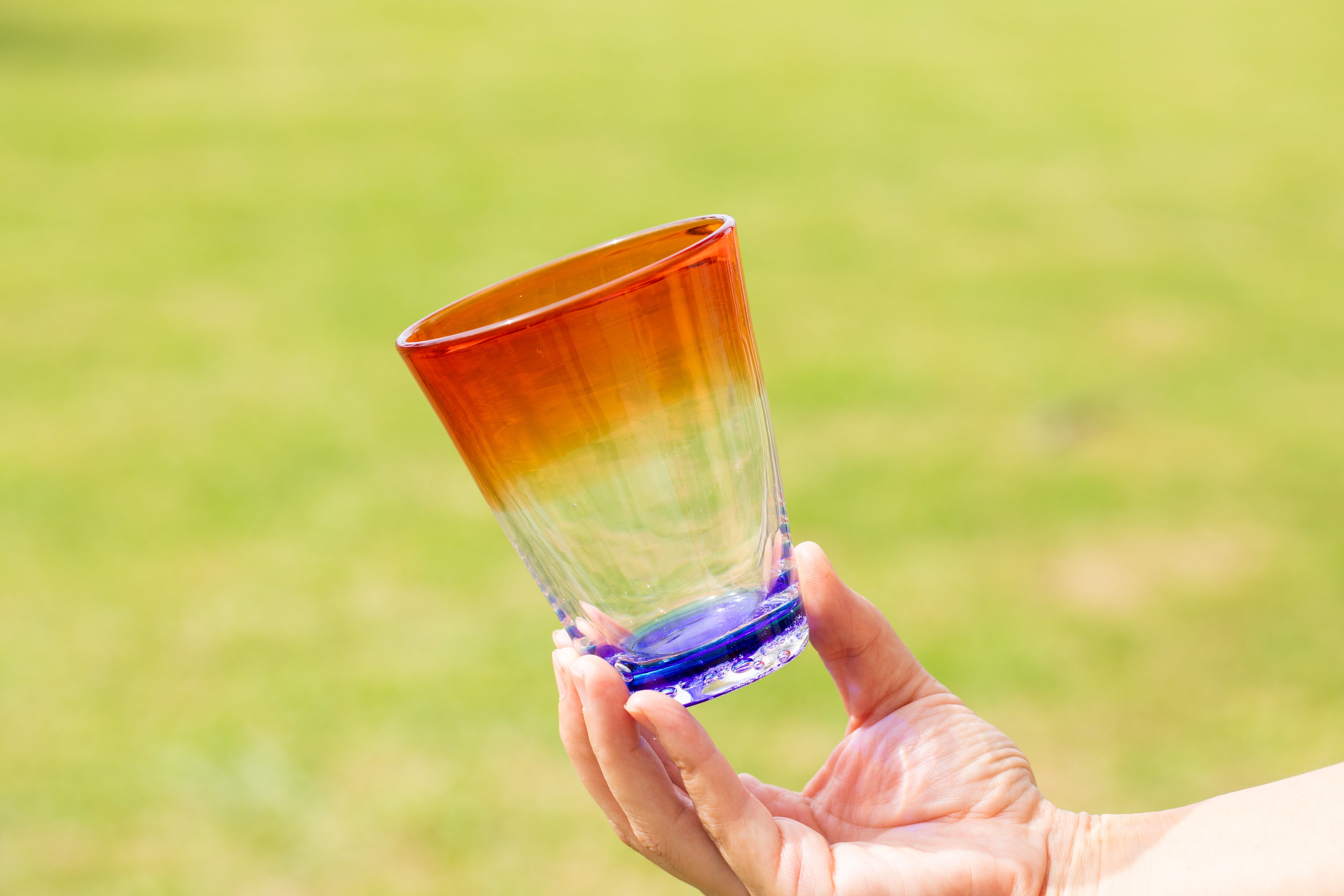 大きな琉球ガラス製ブドウの房デザイン GLASS】琉球ガラスの海風 グラス オンラインストア 人気商品