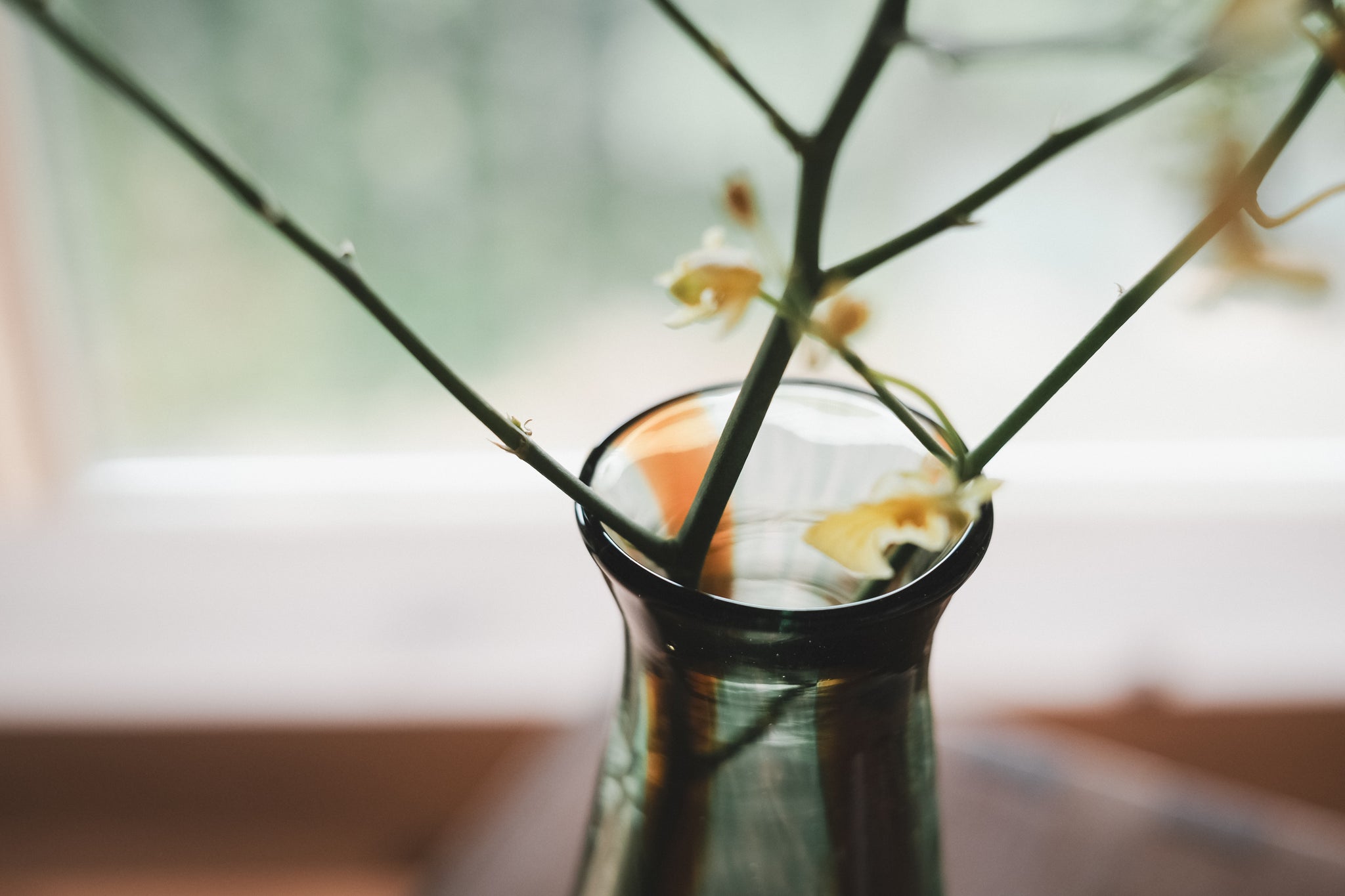 琉球*海花セール　カラフル エアファーン　0529-4 琉球ガラスの海風 海想花瓶 赤 オンラインストア 人気商品