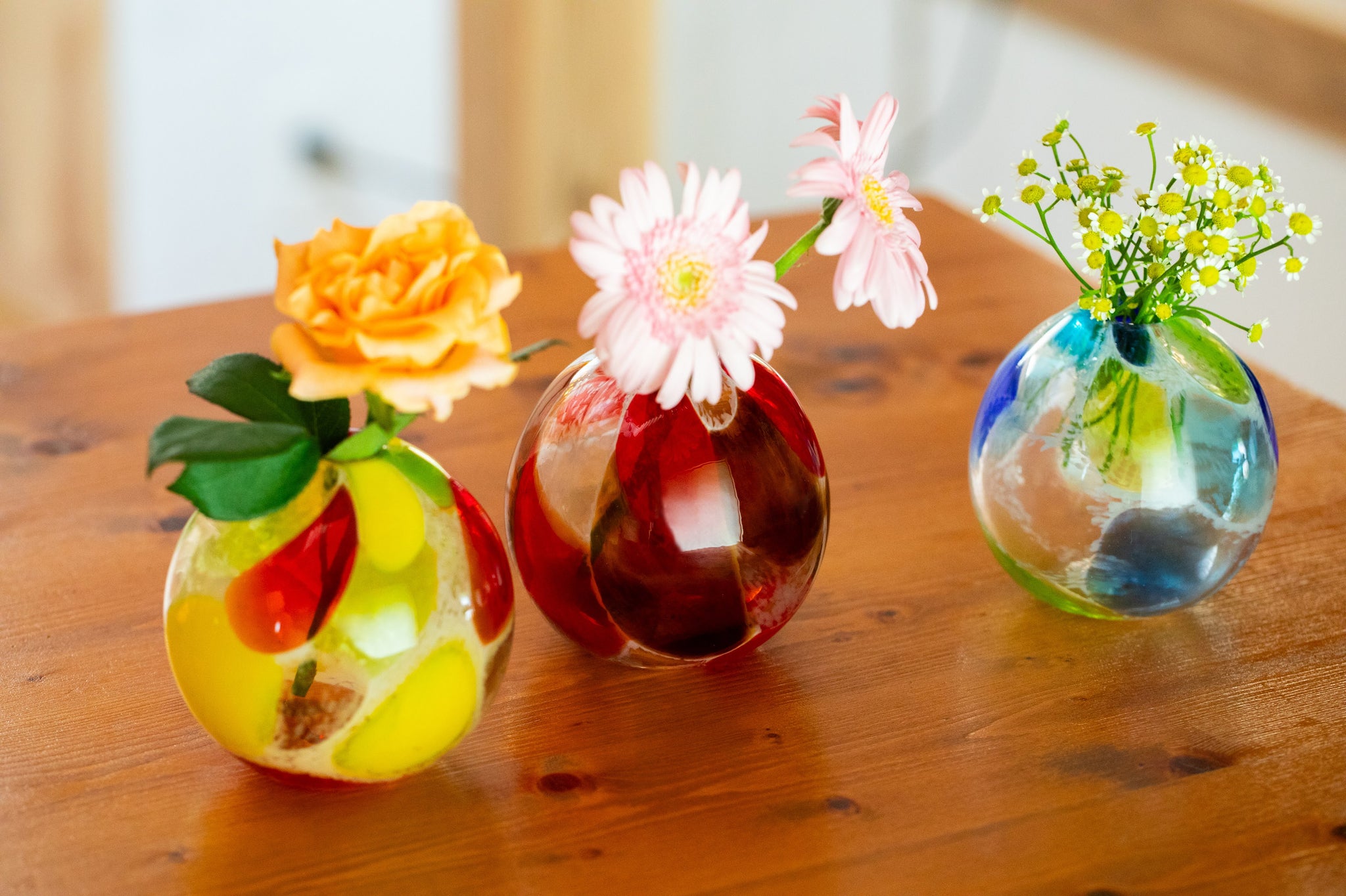 琉球ガラス花瓶 FLOWER VASE】琉球ガラスの海風 花器 オンラインストア 人気商品