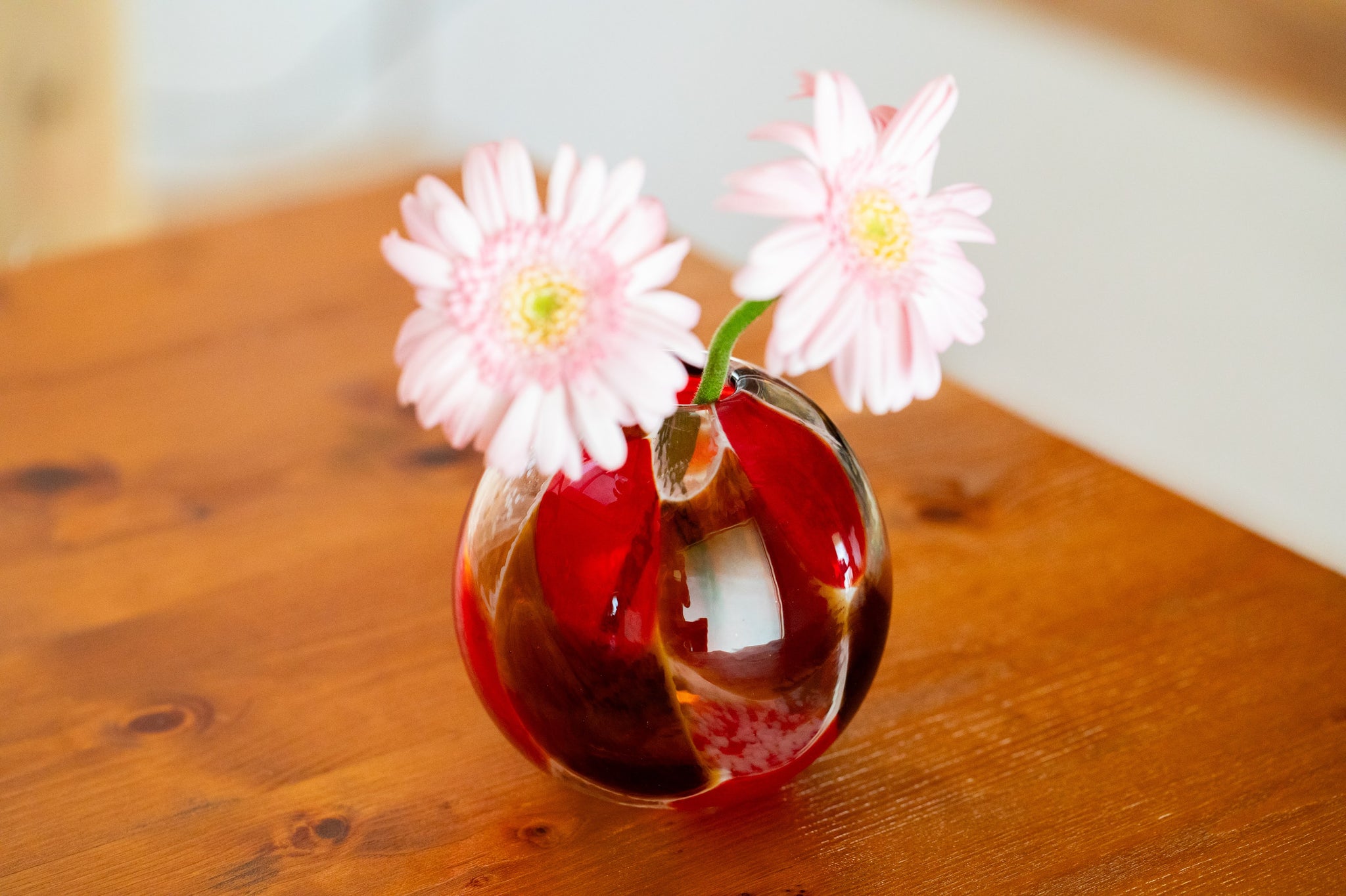 琉球ガラスの海風 海想花瓶 赤 オンラインストア 人気商品