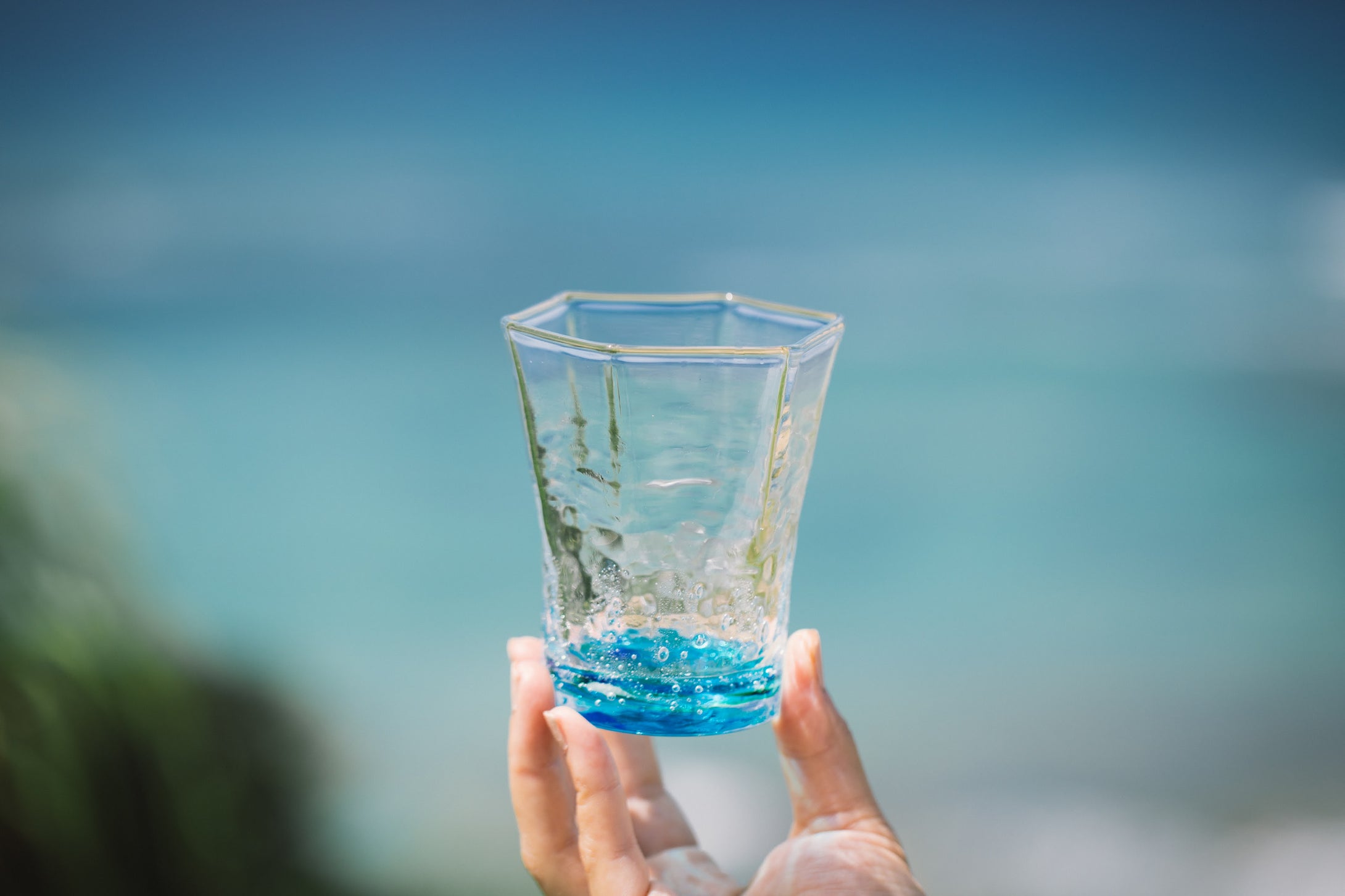 オキナワオーシャン 六角グラス レギュラーロング