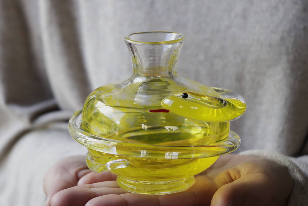 ヘビの酒ボトル / 琉球ガラス【RYUKYU GLASS WORKS 海風】