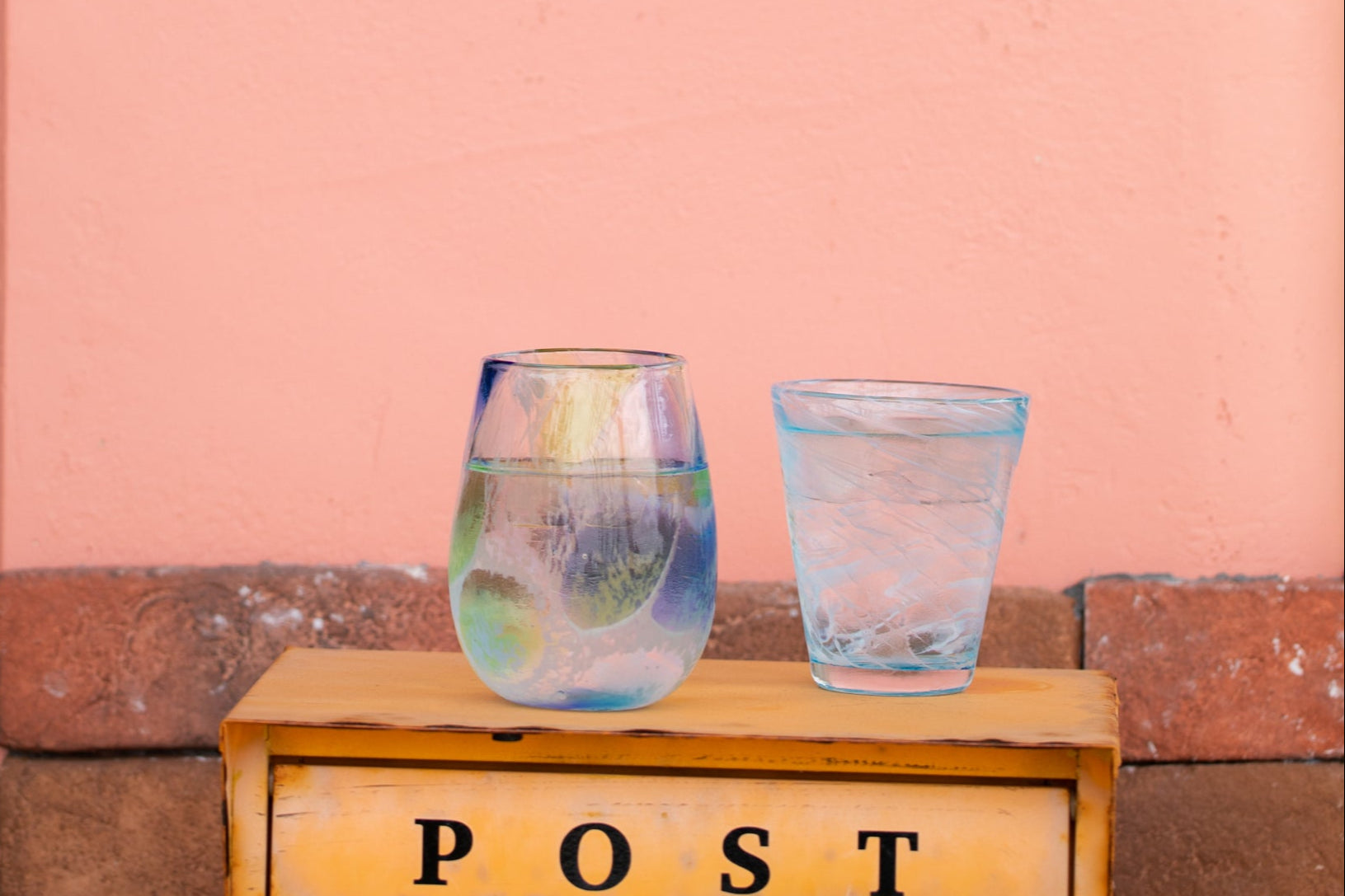 琉球ガラスの海風 海想グラス 青 オンラインストア 人気商品