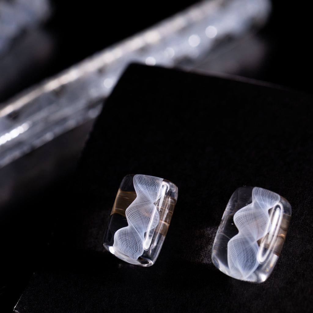 RUSHA「澪（みお）」　ガラスピアス14KGF