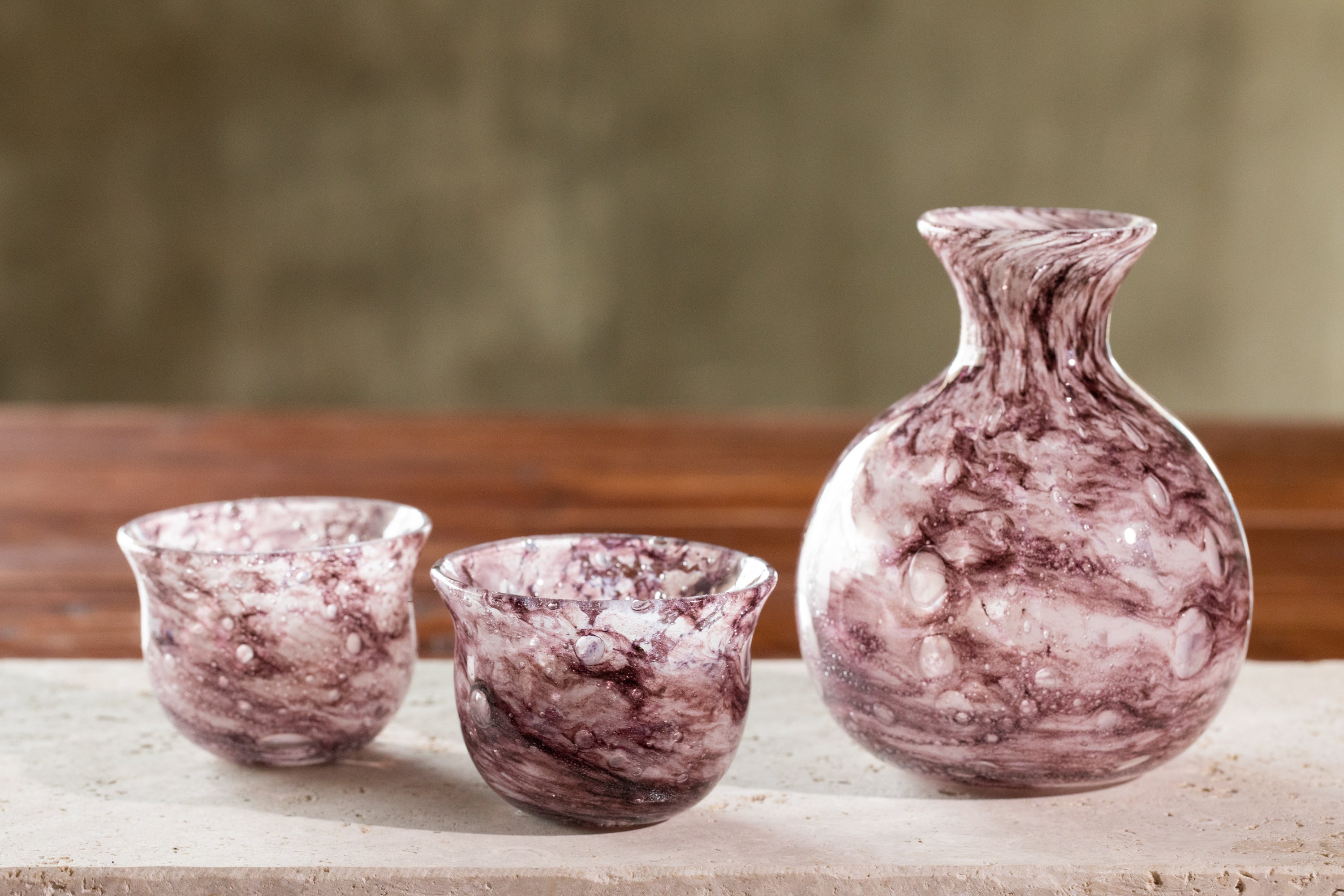 貴重なお品【未使用】D'art Verreハンドメイド 上越クリスタル 小鉢5点 くもい 小鉢/小路口力恵 019667-2-800 | 富山ガラス工房