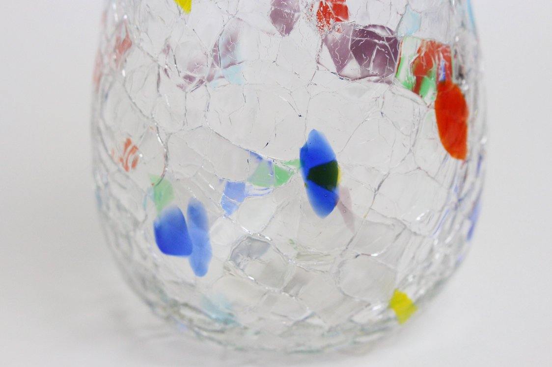 アイスクラック一輪（ロングタイプ）　クリア - RYUKYU GLASS WORKS 海風
