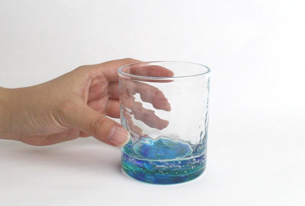 オキナワオーシャン　ロックグラス（レギュラー） - RYUKYU GLASS WORKS 海風