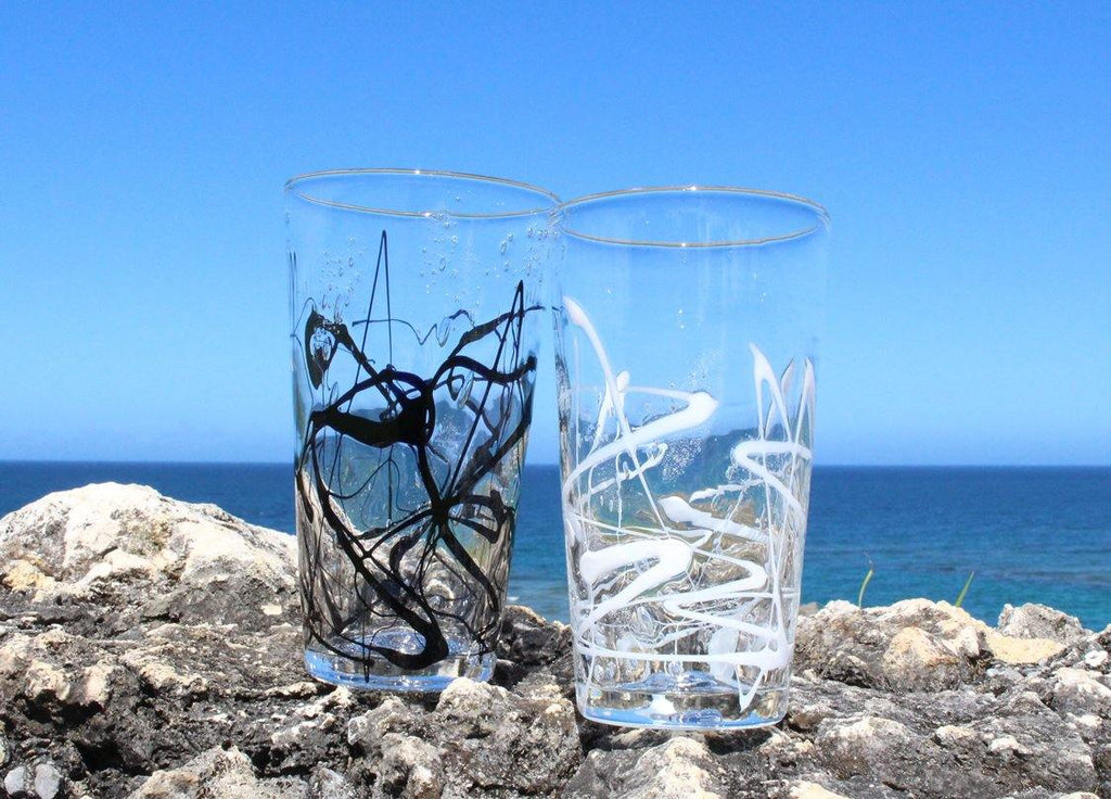 ポロロカータンブラー　黒 - RYUKYU GLASS WORKS 海風