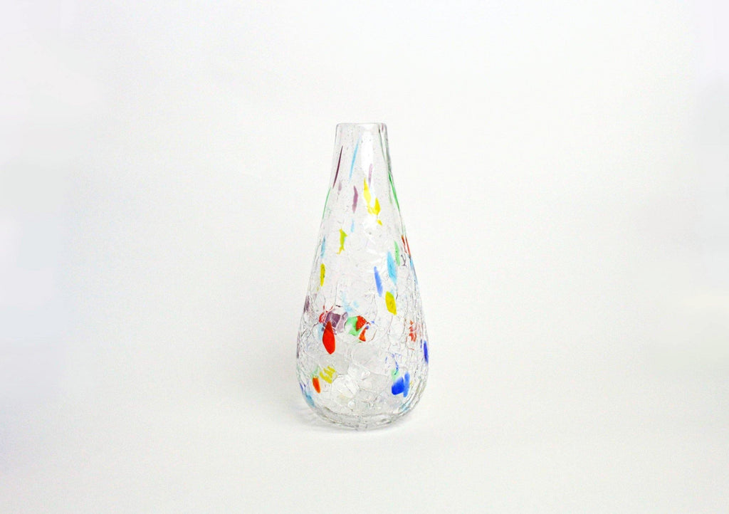 アイスクラック一輪（ロングタイプ）　クリア - RYUKYU GLASS WORKS 海風