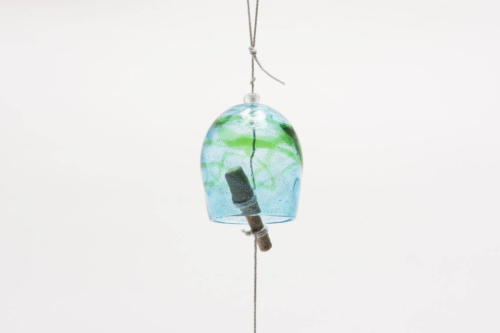 海風風鈴　緑ライン【オキナワンスカイ】 - RYUKYU GLASS WORKS 海風