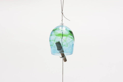 海風風鈴　緑ライン【オキナワンスカイ】 - RYUKYU GLASS WORKS 海風